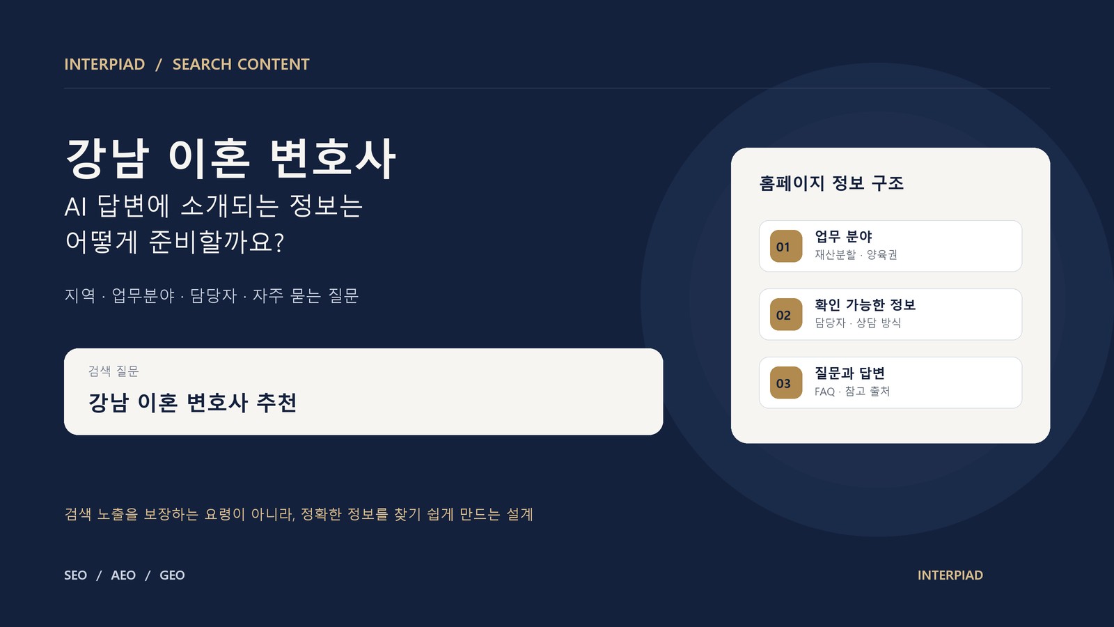 강남 이혼 변호사 검색에서 AI 답변에 소개되려면? 홈페이지 점검 6가지 썸네일