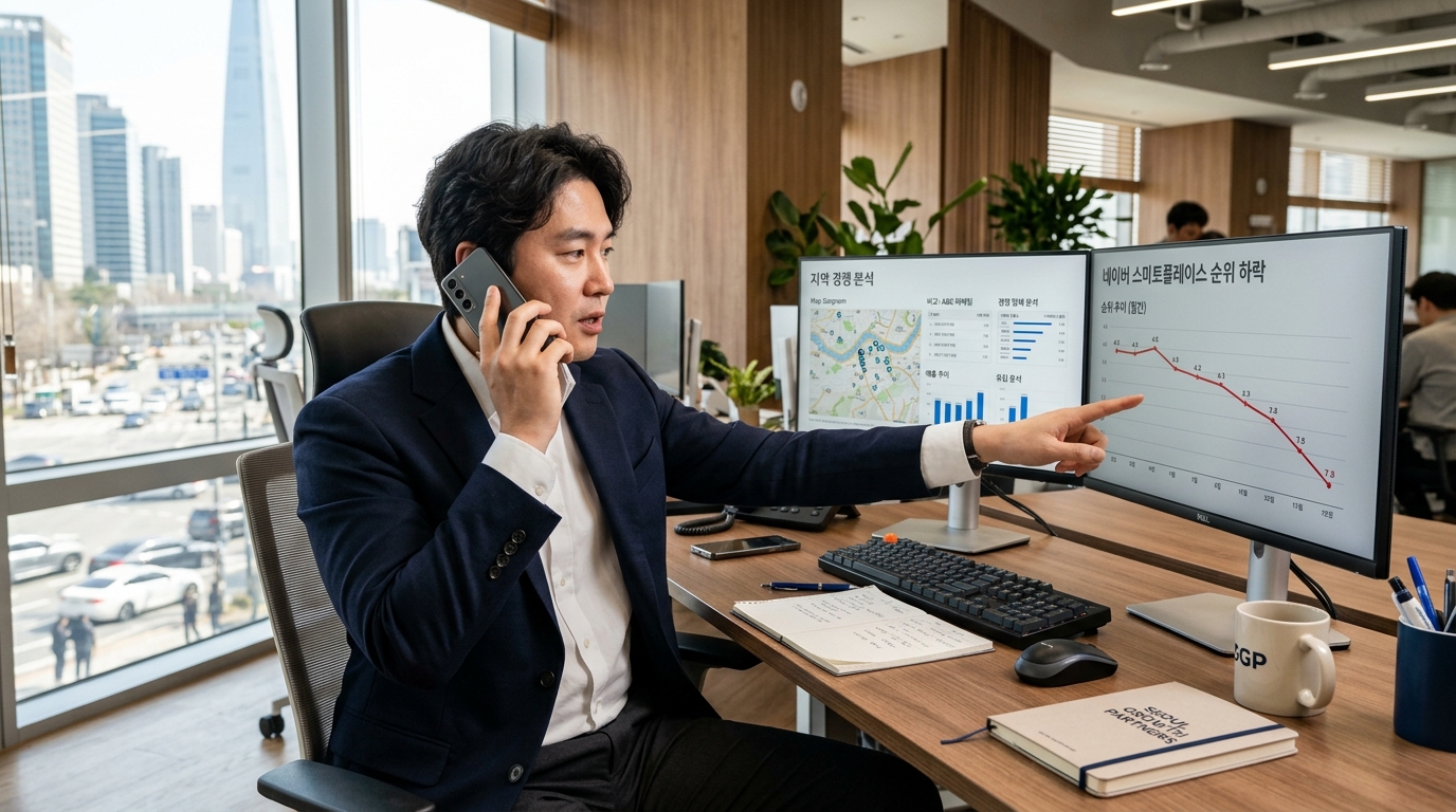 네이버 플레이스 순위 하락 원인 진단: 우리 매장이 지도에서 밀려난 이유 이미지