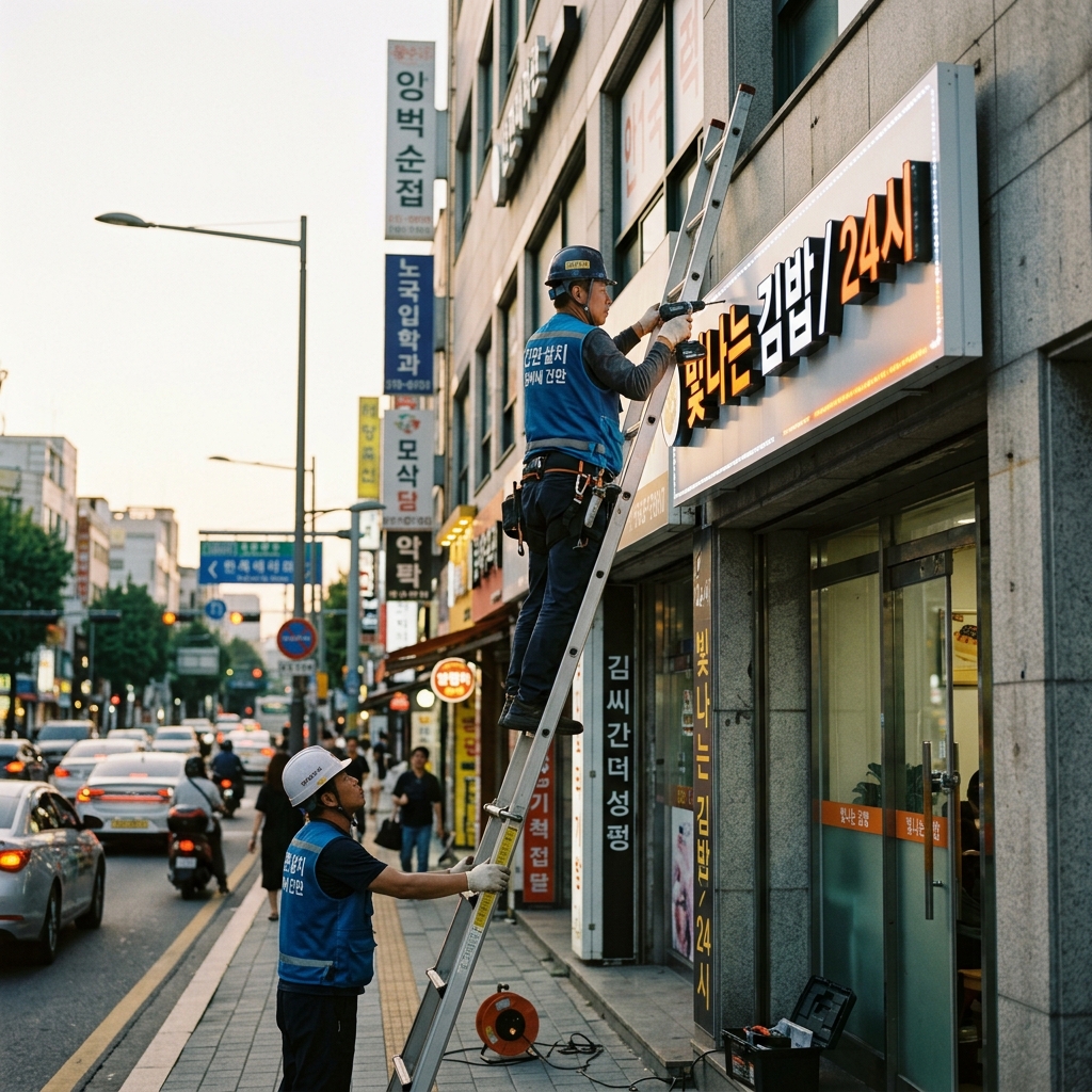 간판 제작·설치 업체 홈페이지로 네이버 상위노출 잡는 전략 이미지
